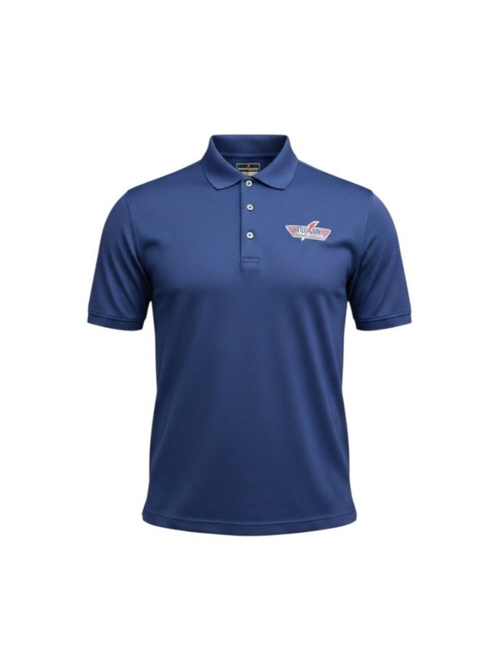 Grand Slam Performance Mens Blue Polo Shirt Top Gun Electrical Contractors XL